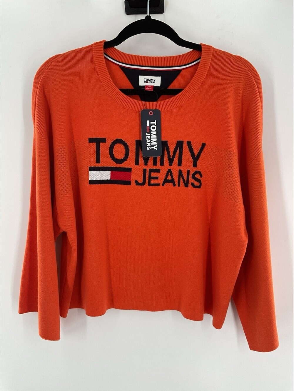 Tommy Jeans Women’s NWT Orange Sweater 132